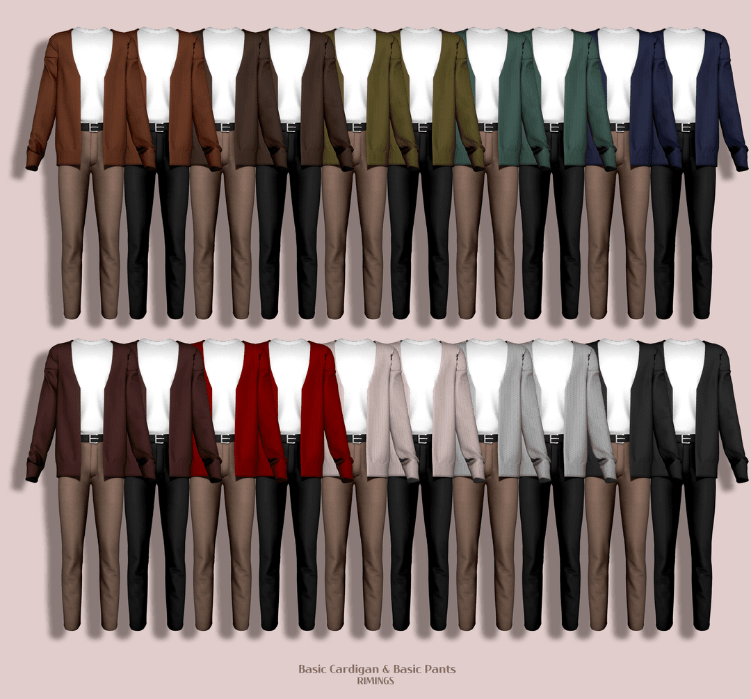 Галерея мода Комплект Basic Cardigan & Basic Pants #2